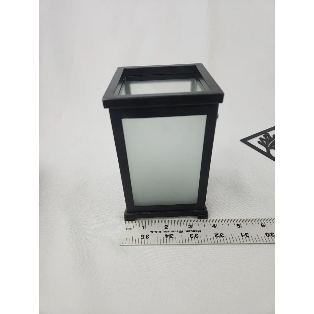 PartyLite Change-O-Candle Luminary Votive Candle Holder Leaves Magnetic Plates